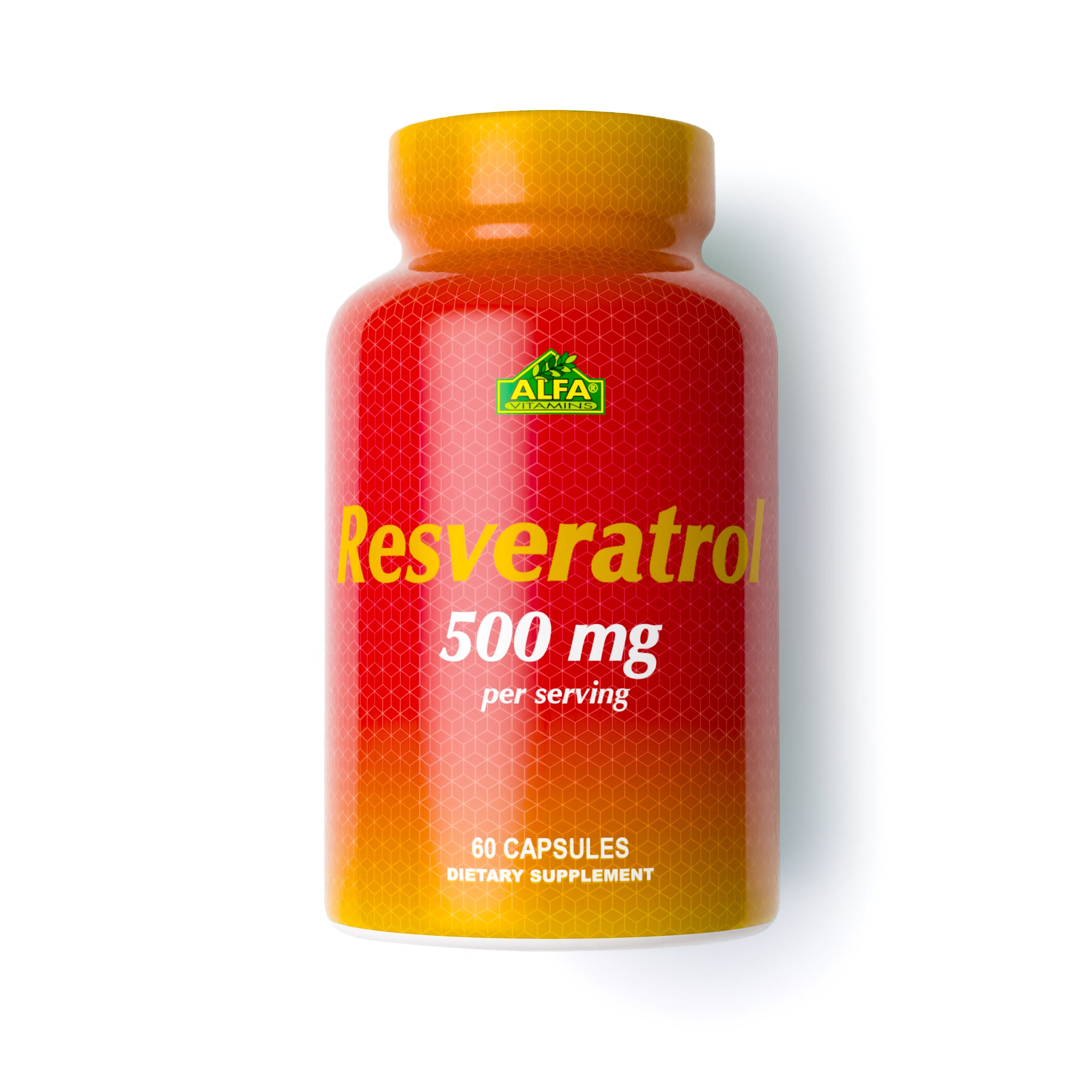 Resveratrol 500mg 60 Capsulas - ALFA VITAMINS