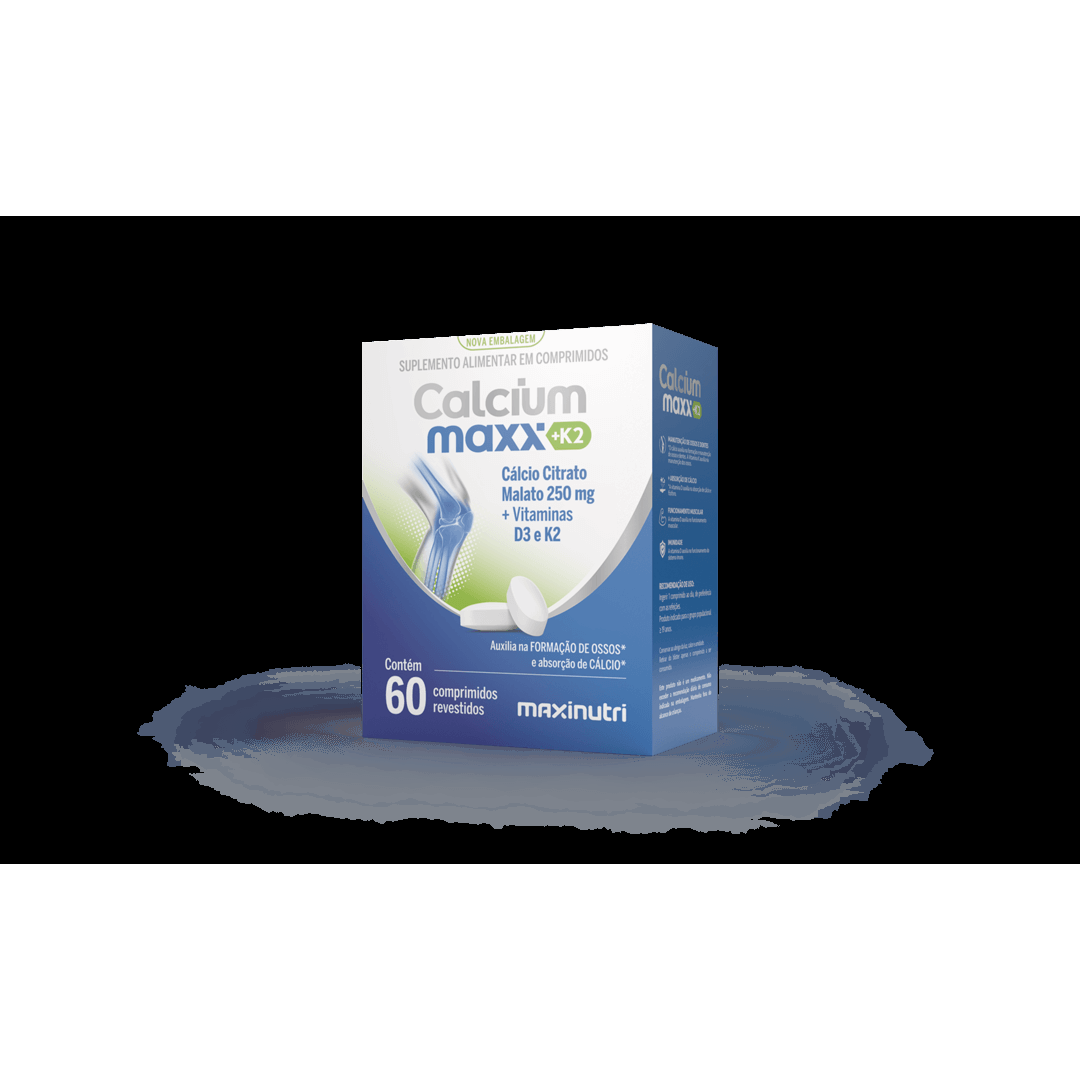 Calcium Maxx+K2 60 Capsulas - Maxinutri