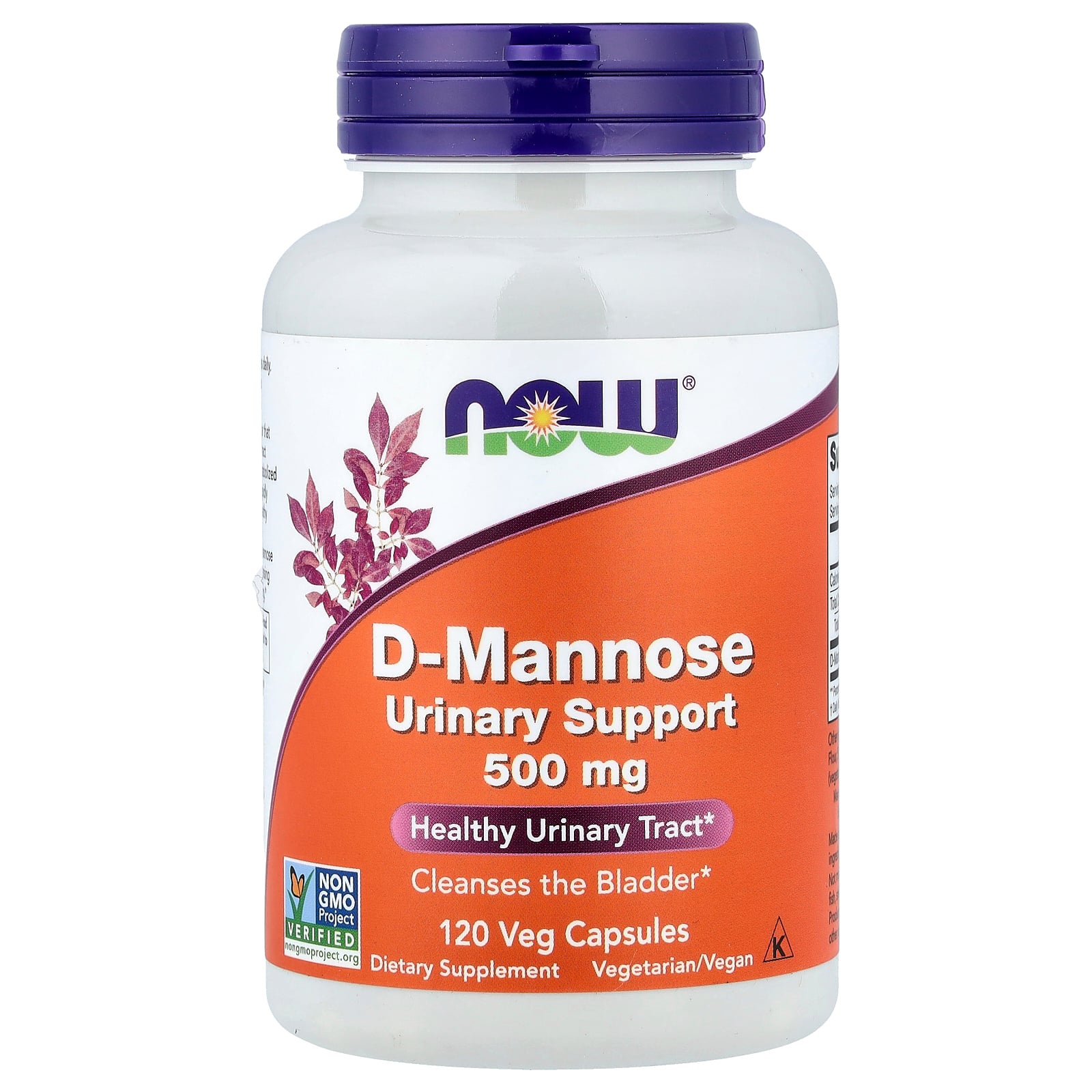 D-Mannose 500mg 120 Capsulas - NOW Foods