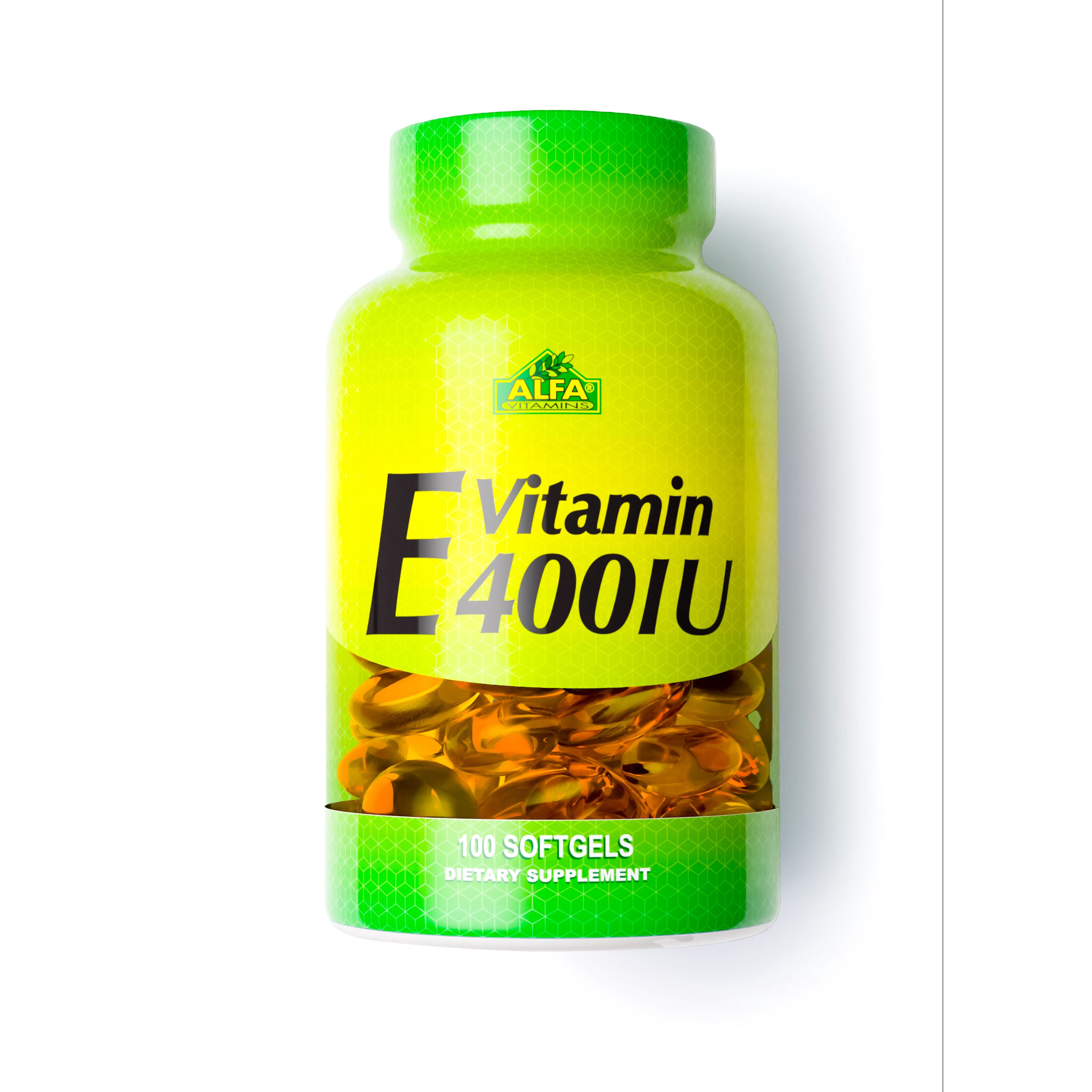 Vitaminas E 400IU 100 Softgels - ALFA VITAMINS