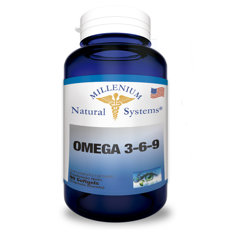 Omega 3-6-9 90 Softgels - Millenium Natural Systems