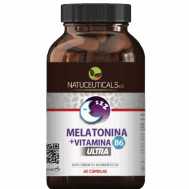 Melatonina + Vitamina B6 60 Cápsulas - Natuceuticals