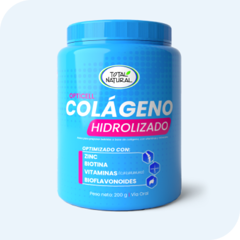 Colágeno Hidrolizado Opticell – Total Natural (200 g en polvo)