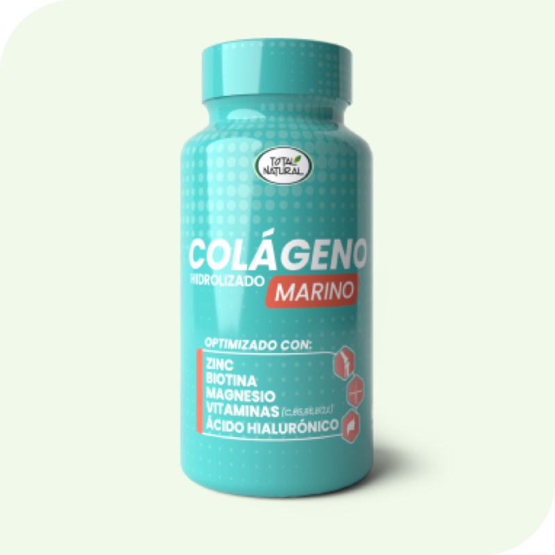 Colágeno Hidrolizado Marino – Total Natural (60 cápsulas)