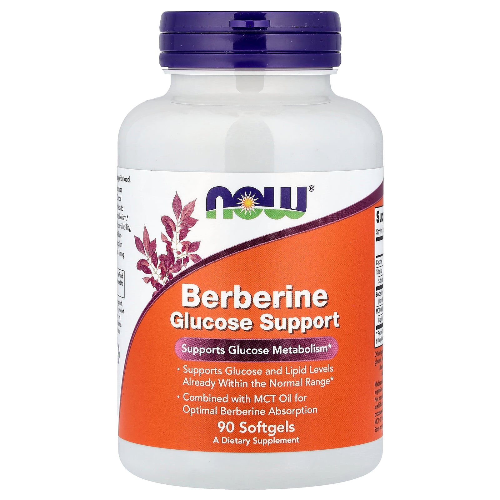 Berberine Glucose Support 90 Capsulas - NOW Foods
