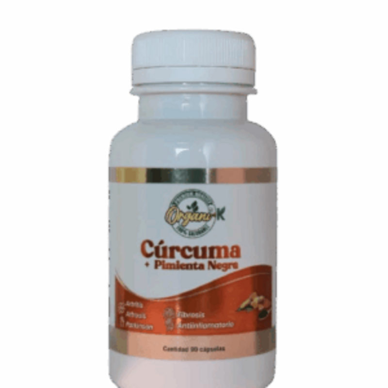 Cúrcuma + Pimienta Negra 90 Capsulas - Organik