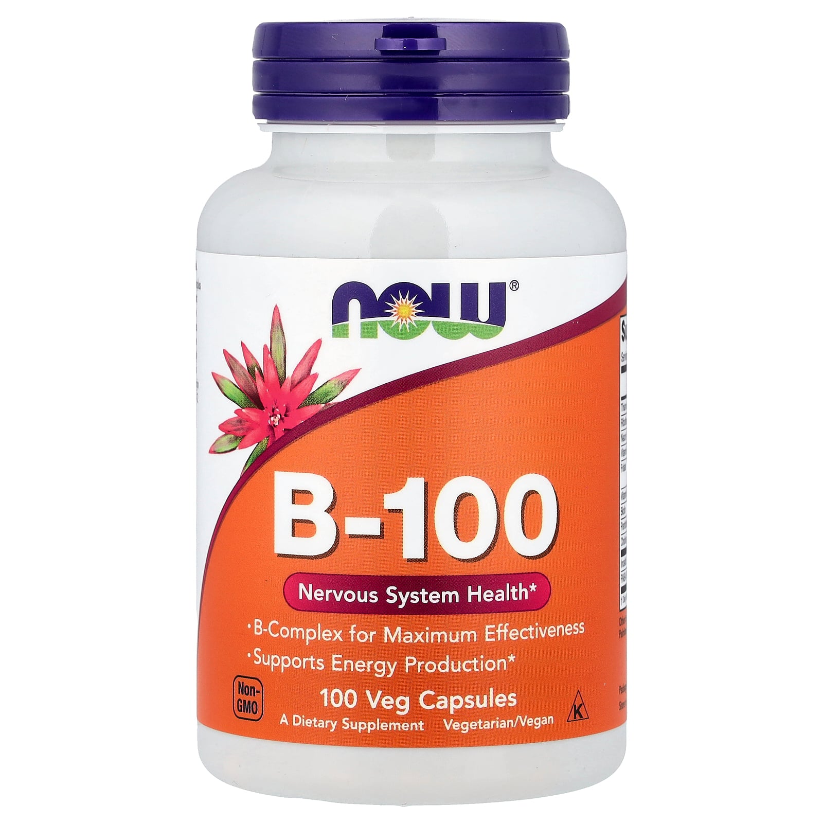 B-100 100 Capsulas Veganas - NOW Foods