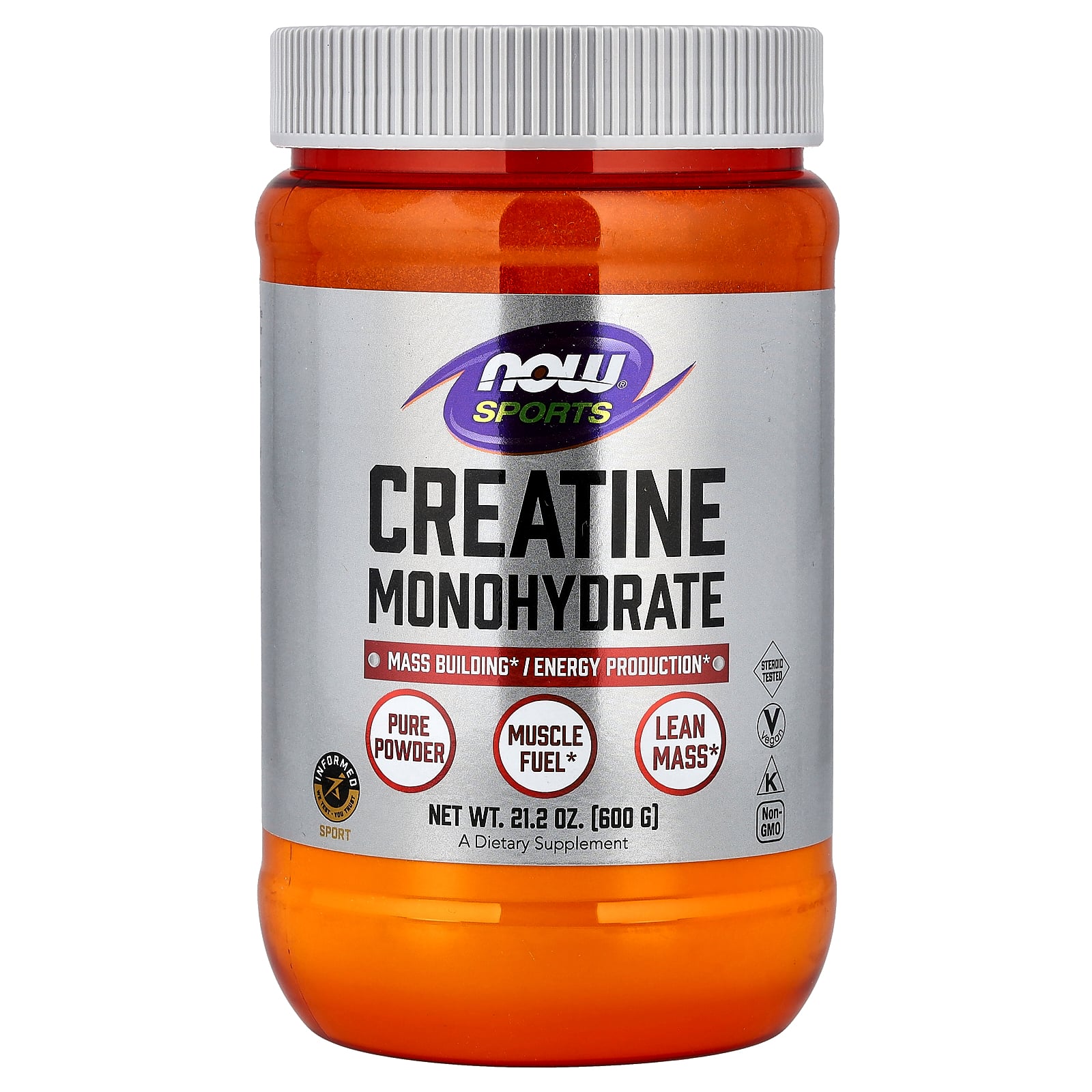 Creatine Monohydrate 600g - NOW Sporst