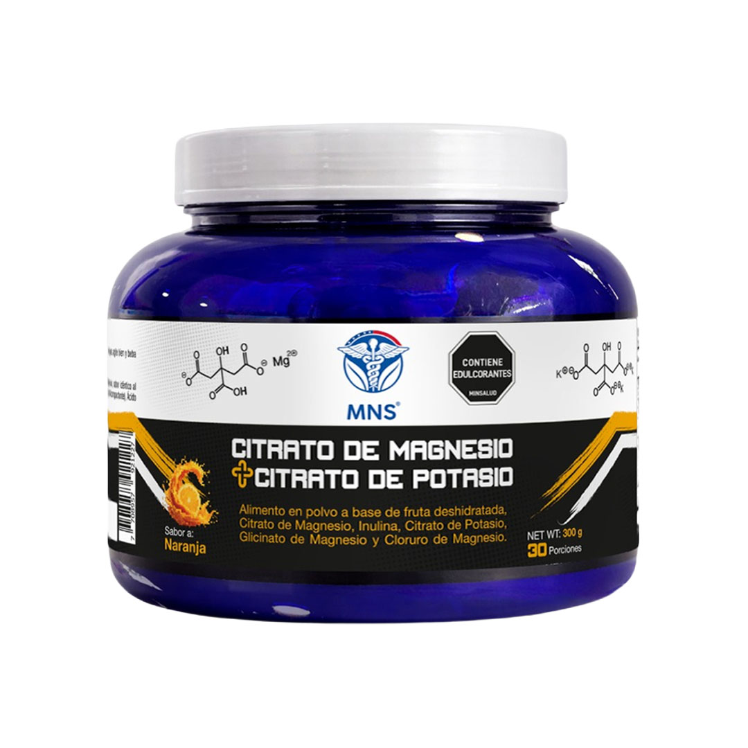 Citrato de Magnesio + Citrato de Potasio 300g - Millenium Natural Systems