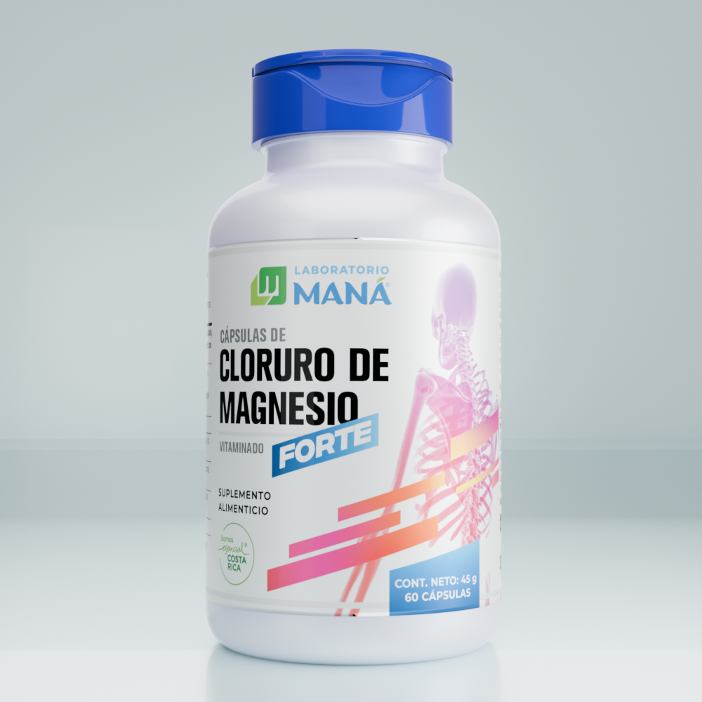 Cloruro de Magnesio Forte 60 Capsulas - El Mana