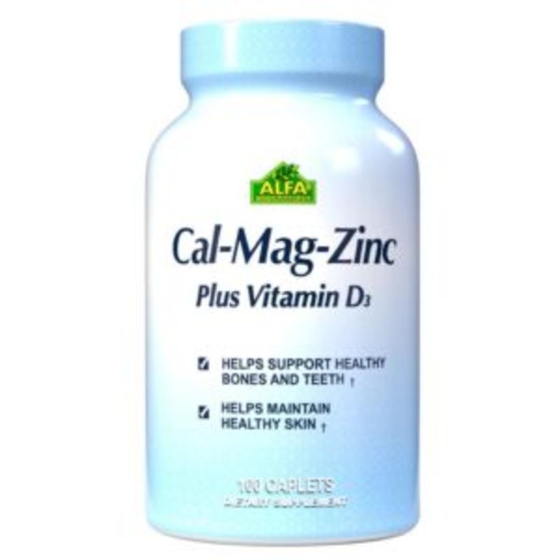 Cal- Mag- Zinc Plus D3 - 100 Capsulas - ALFA VITAMINS