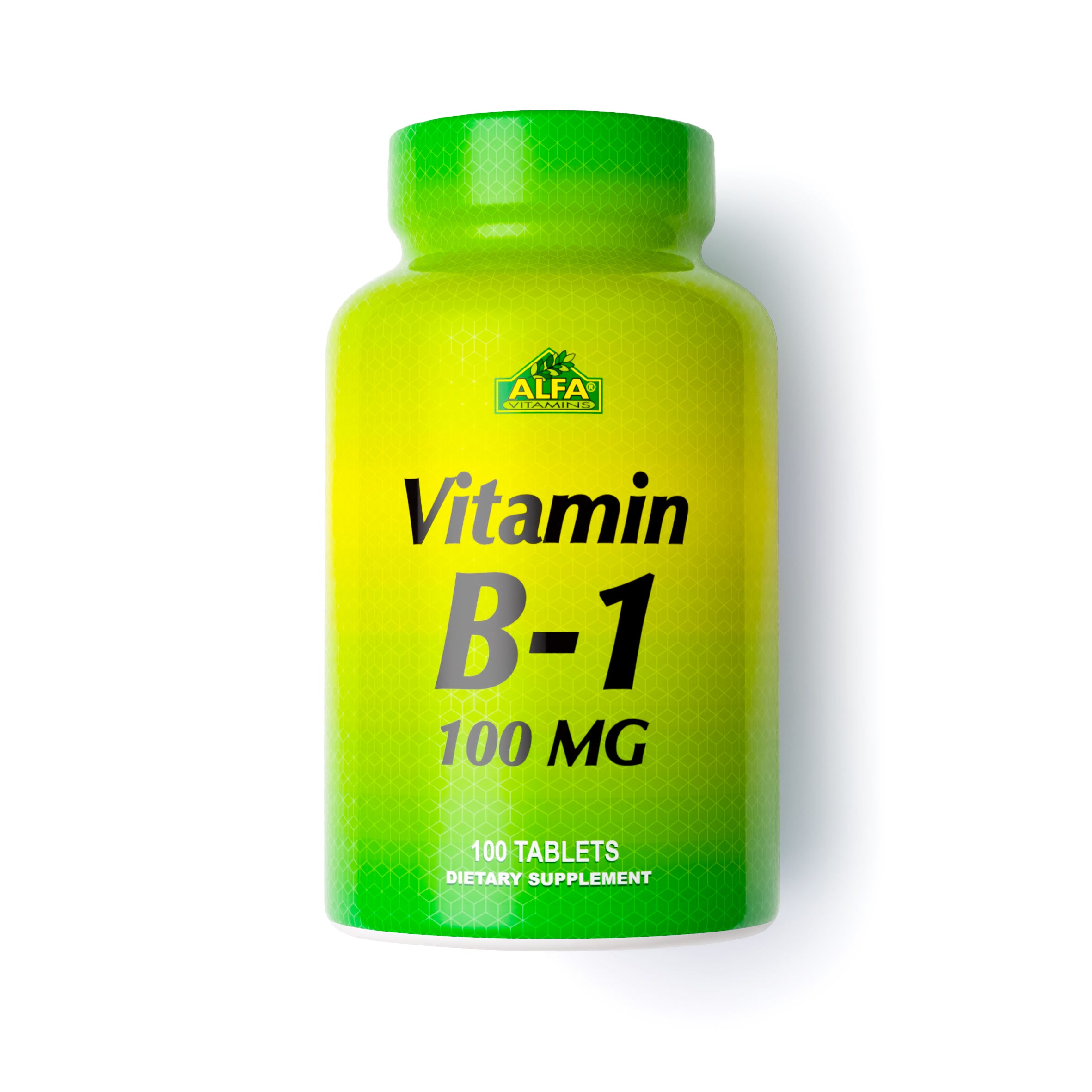 Vitamina B-1 100mg 100 Taletas - ALFA VITAMINS