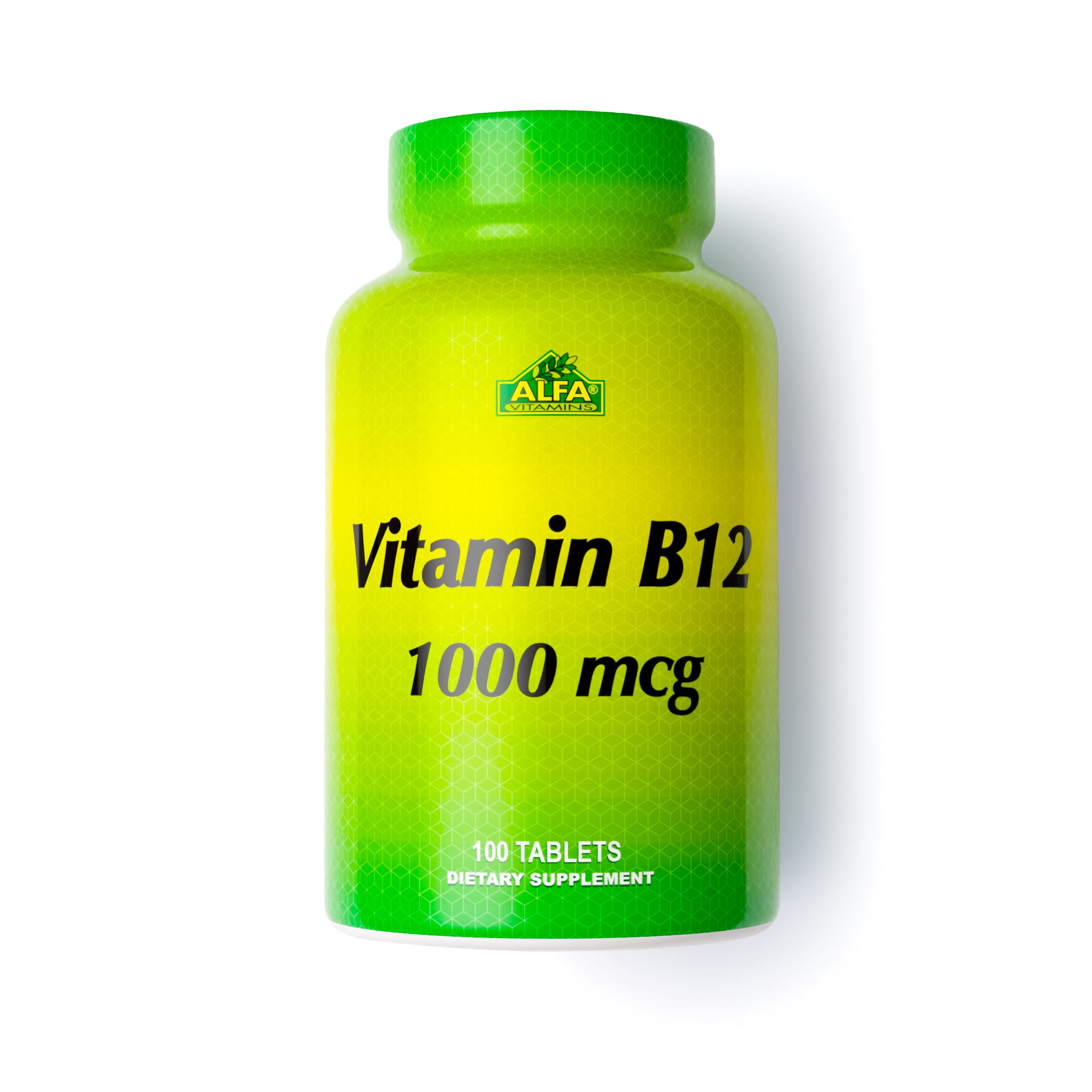 Vitamina B12 1000mcg 100 Tabletas - ALFA VITAMINS