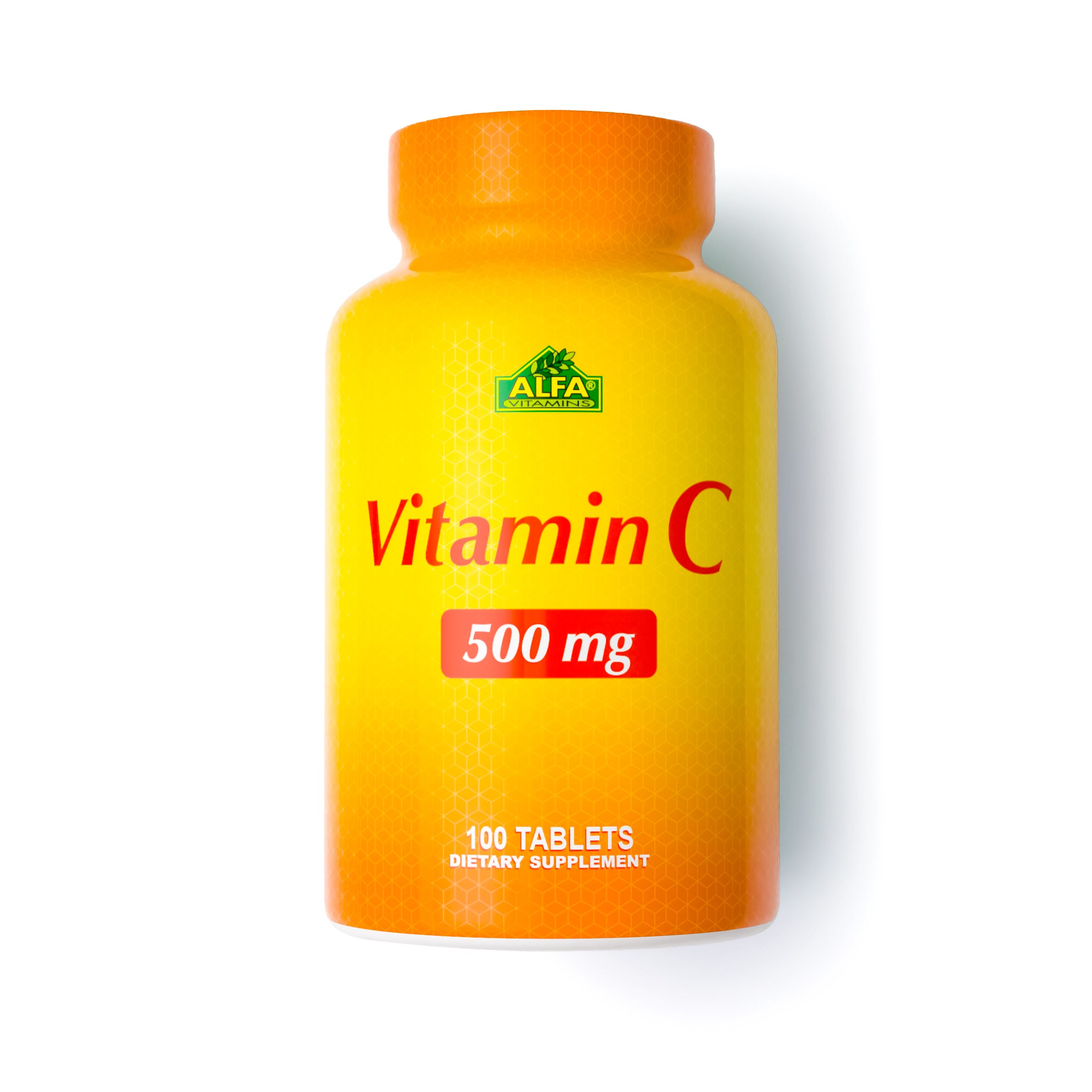 Vitamina C 500mg 100 Tabletas - ALFA VITAMINS