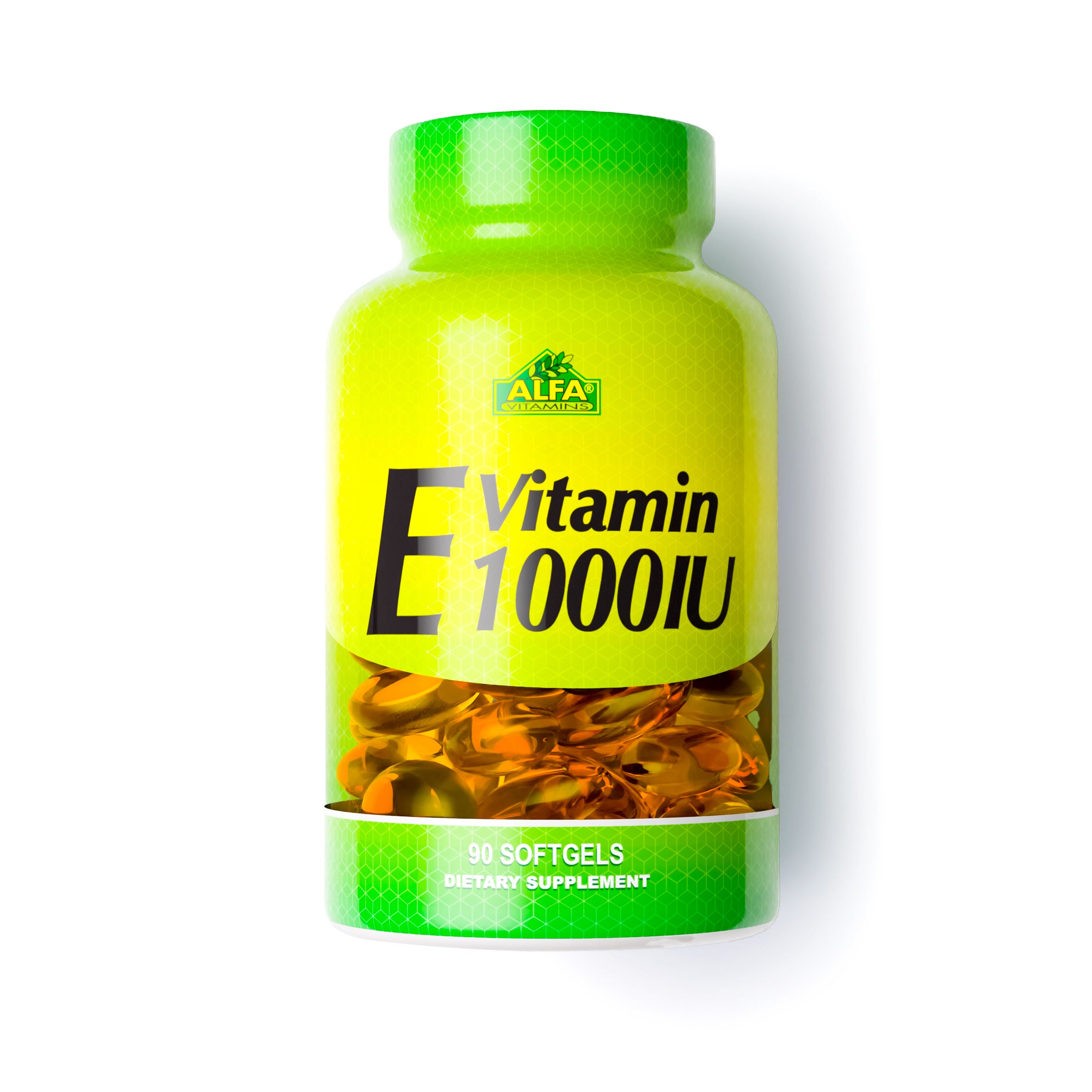 Vitamina E 1000IU 90 Softgels - ALFA VITAMINS