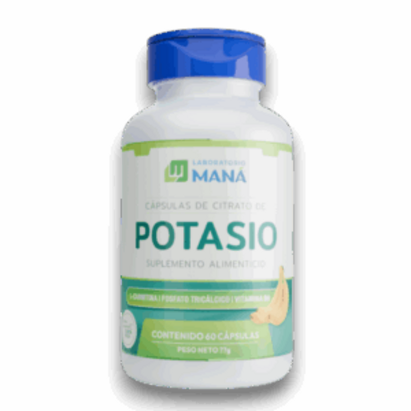 Citrato de Potasio 90 Capsulas - EL MANA