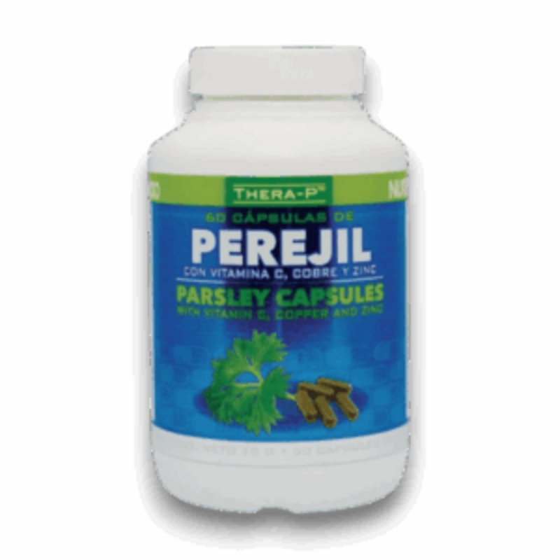 Perejil con Vitamina C, Cobre y Zinc 60 Cápsulas - THERA-P