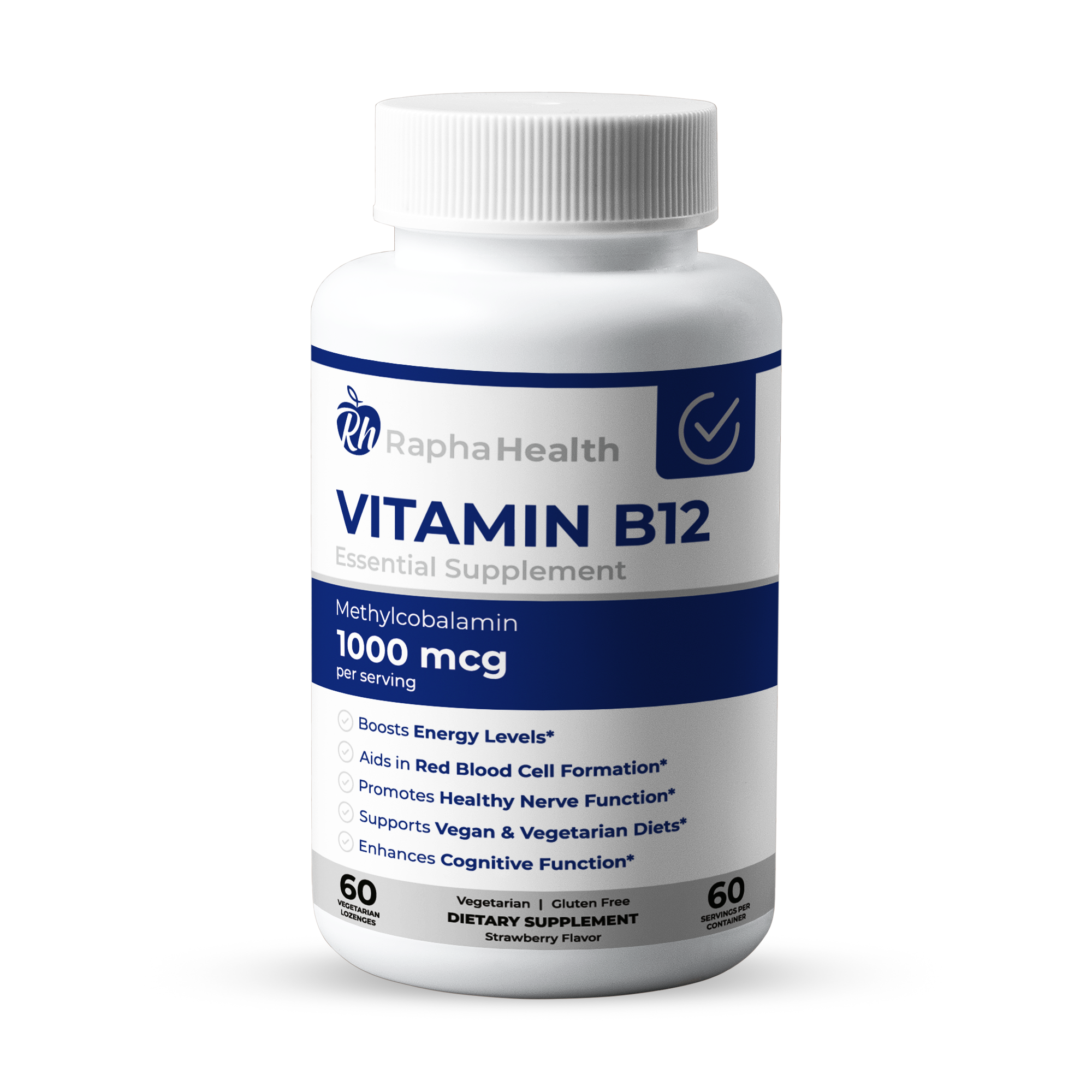 Vitamina B12 120 Cápsulas Vegetarianas - Rapha Health