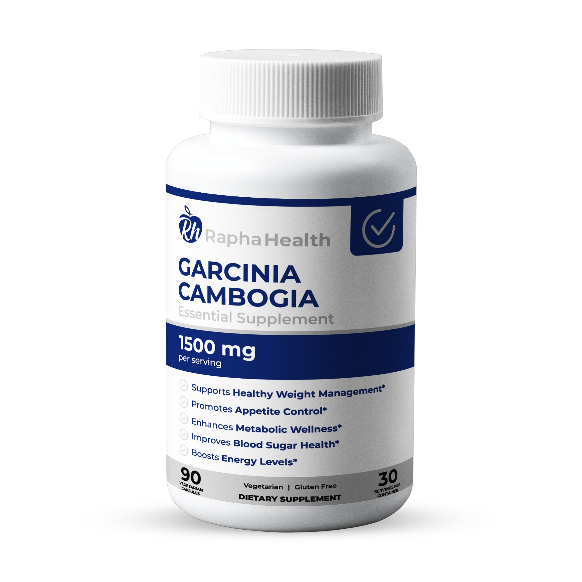 Garcinia Cambogia 1,500 mg 120 Cápsulas Vegetarianas - Rapha Health