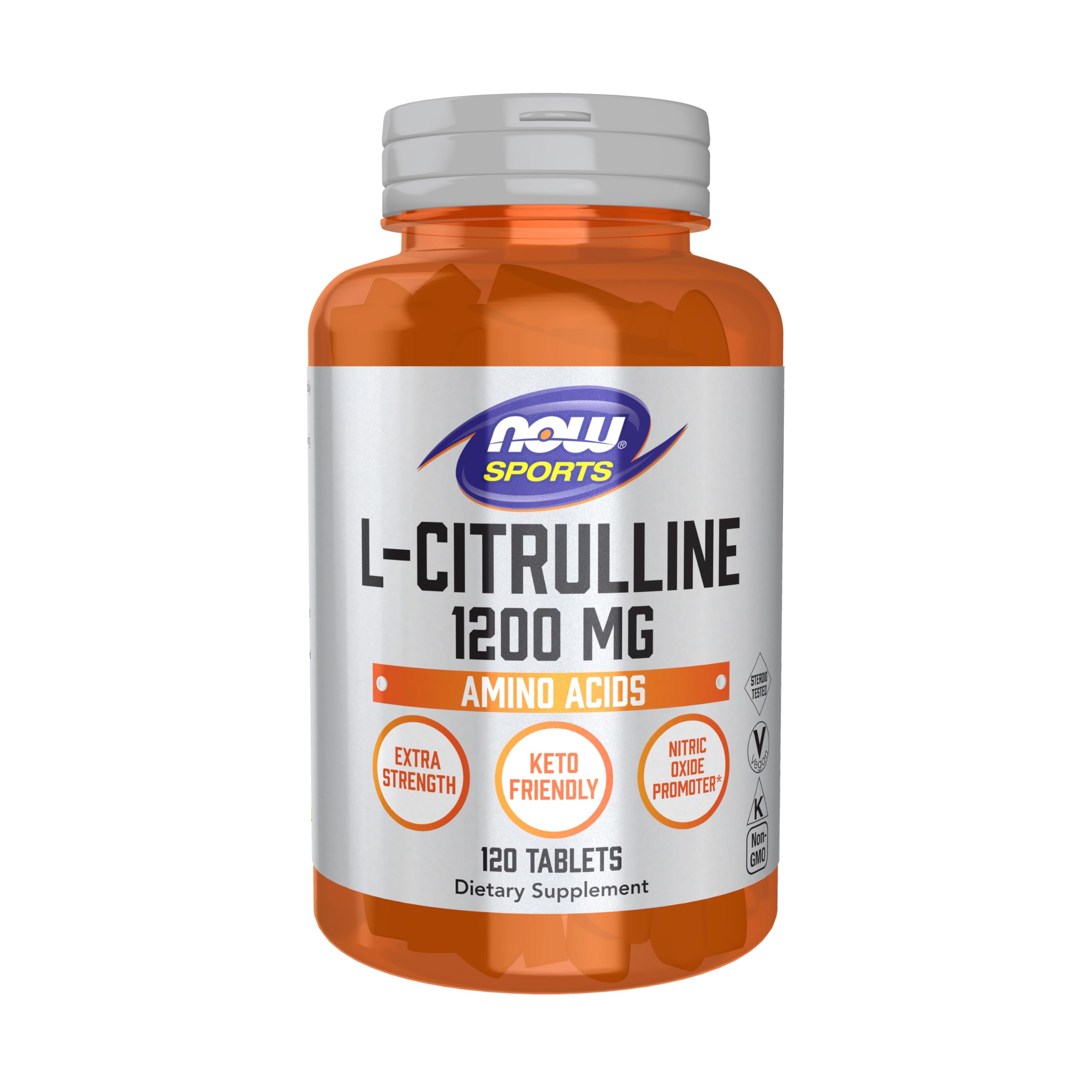L-Citrulline 1200 mg 120 Tabletas - Now Sports