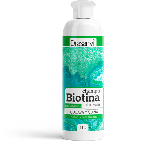 Champú Biotina y Aloe Vera Cabello Graso 1L