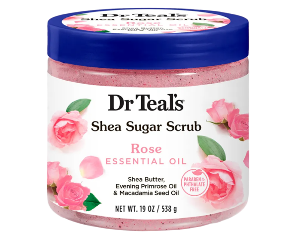 Exfoliante Corporal Dr.Teal's Sugar Rose 538g