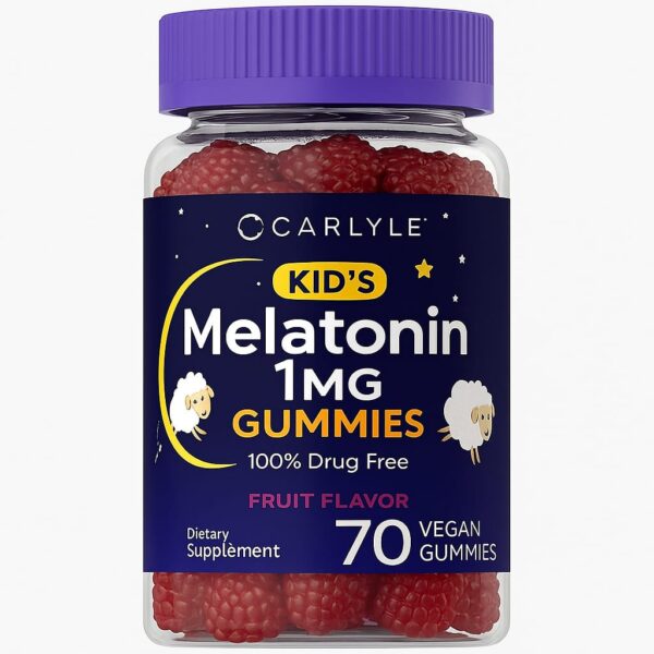 Carlyle Melatonina Niños 1 mg – Gomitas Veganas (70 unidades)