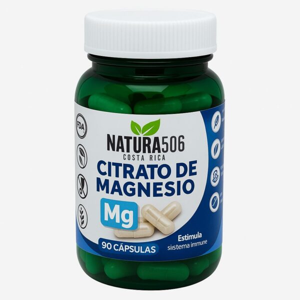 Citrato de Magnesio Natura506 90 cápsulas