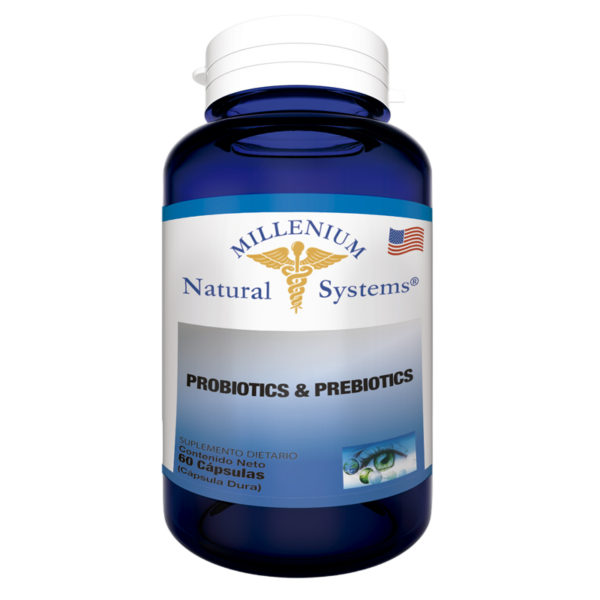 Probiotics y Prebiotics 60 cápsulas