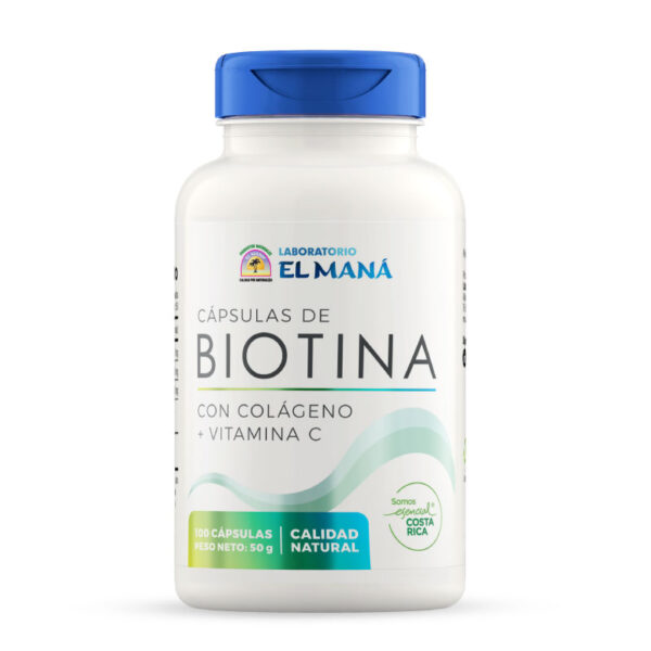 Biotina con colágeno y vitamina C