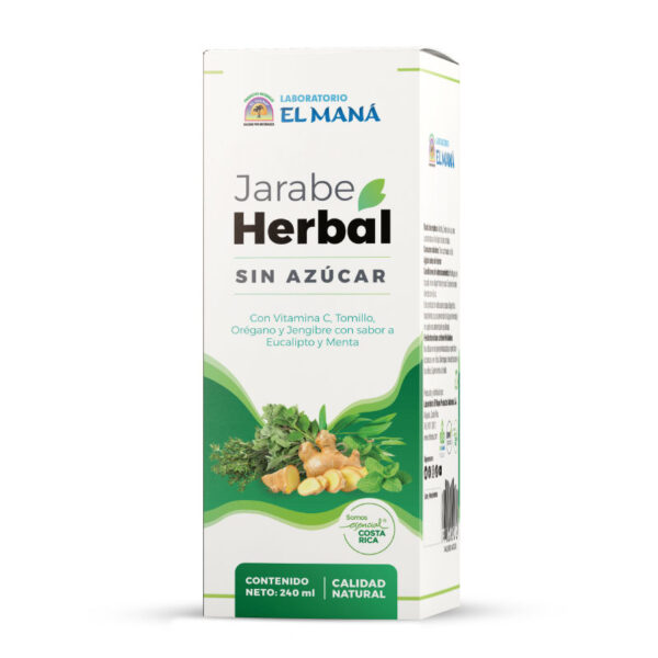 jarabe herbal sin azúcar