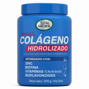 Colágeno Hidrolizado Opticell – Total Natural (200 g en polvo)