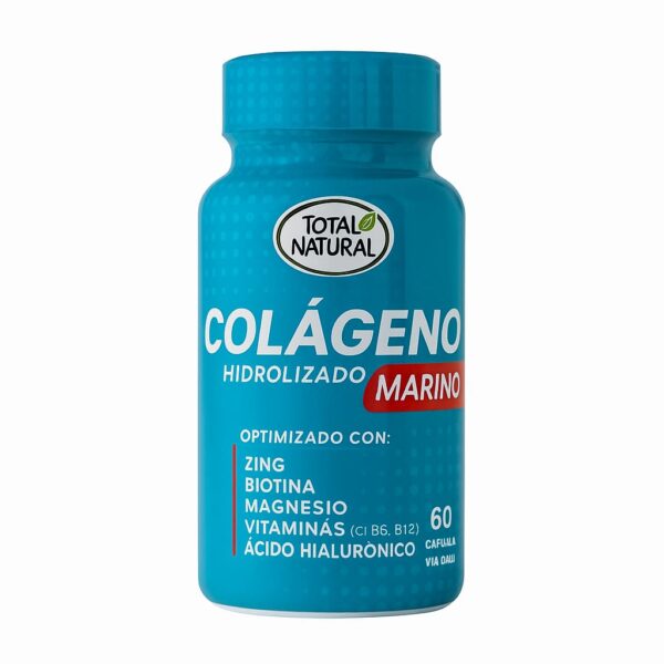 Colágeno Hidrolizado Marino – Total Natural (60 cápsulas)
