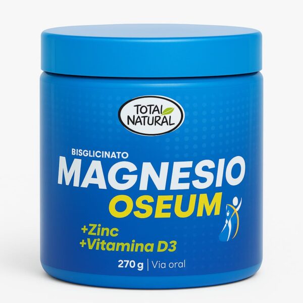 Magnesio Oseum en Polvo – Total Natural (270 g)