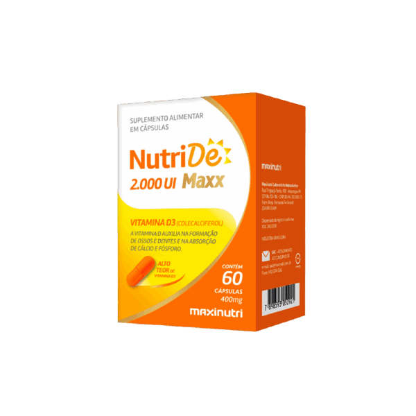 NutriDe Maxx 2.000 UI – Maxinutri (60 cápsulas)
