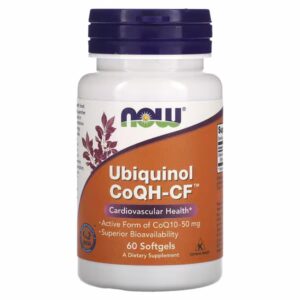 NOW Foods – Ubiquinol CoQH-CF 50 mg 60 cápsulas blandas