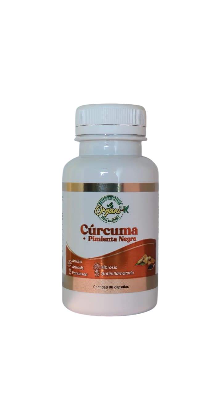 Cúrcuma + Pimienta Negra 90 Capsulas - Organik