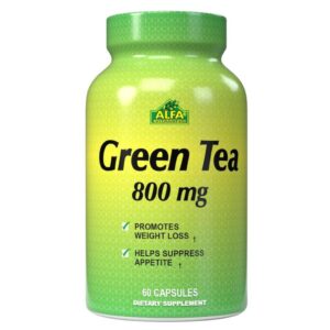 Green Tea 800mg 60 Capsulas - ALFA VITAMINS