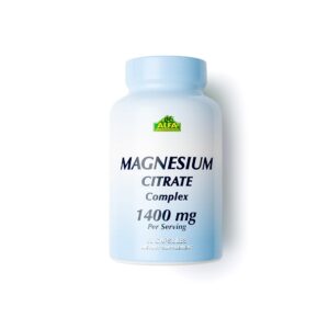 Magnesium Citrate Complex 1400mg 60 Capsulas - ALFA VITAMINS