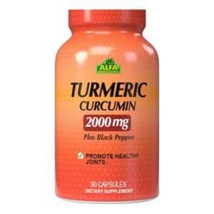 Turmeric Plus Black Pepper 2000mg 90 Capsulas - ALFA VITAMINS